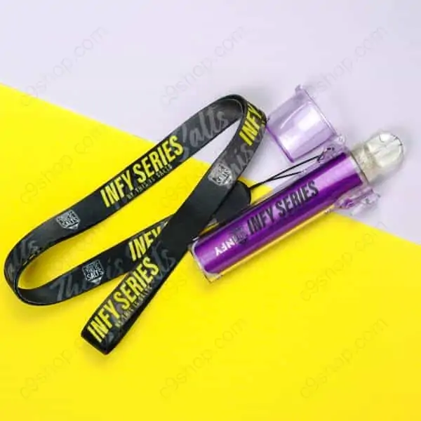 Silicone Case Infy and Neck Strap - Purple
