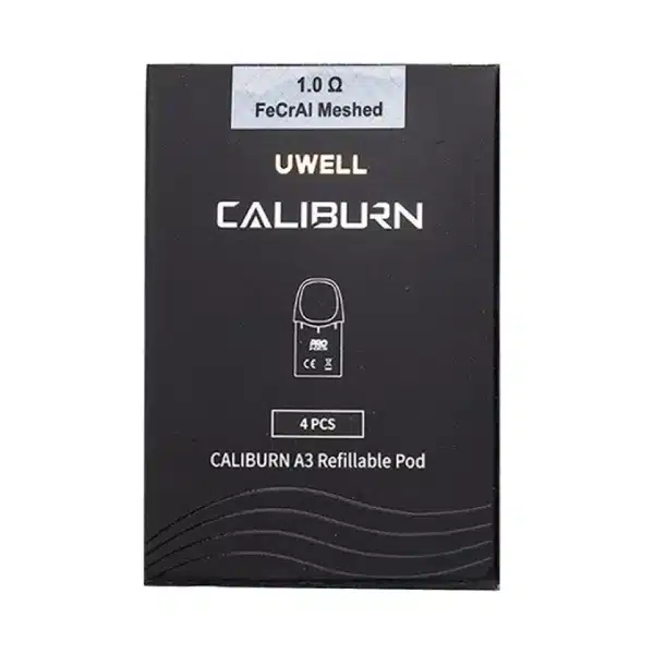 Uwell Caliburn A3/AK3 Cartridge 1.0ohm (4 ชิ้น/กล่อง)