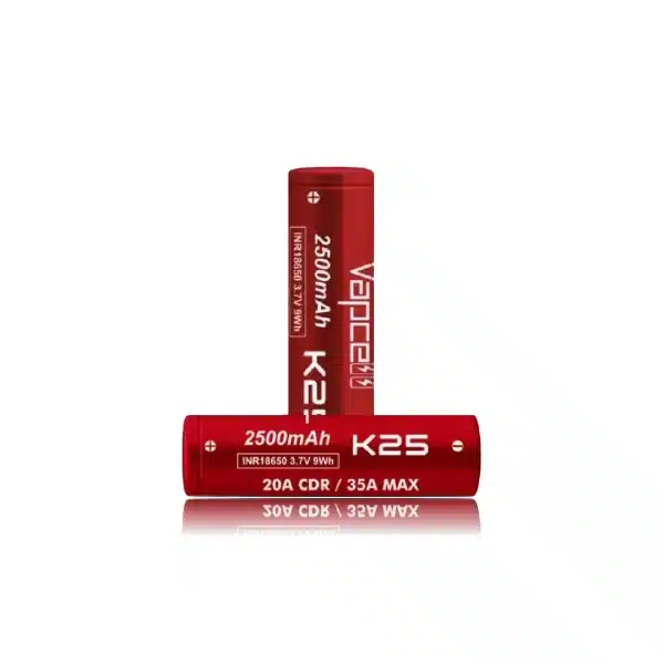Vapcell 18650 K25 2500mAh 35A แดง