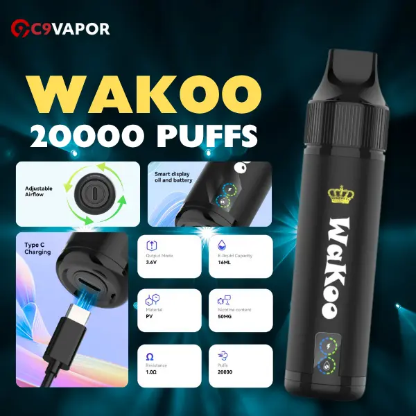 Wakoo 20000 Puffs